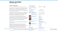 Desktop Screenshot of aksonsport.wordpress.com