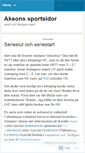 Mobile Screenshot of aksonsport.wordpress.com