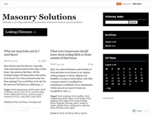 Tablet Screenshot of masonrysolutions.wordpress.com