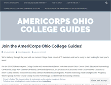 Tablet Screenshot of ohiocollegeguides.wordpress.com