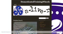 Desktop Screenshot of domesticatedtrainingwheels.wordpress.com