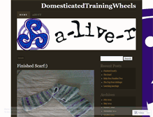 Tablet Screenshot of domesticatedtrainingwheels.wordpress.com