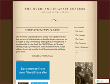 Tablet Screenshot of chapatiexpress.wordpress.com