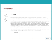 Tablet Screenshot of angelineugene.wordpress.com