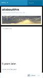 Mobile Screenshot of allaboutthis.wordpress.com