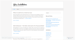 Desktop Screenshot of glassinstallations.wordpress.com