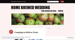 Desktop Screenshot of homebrewedwedding.wordpress.com