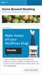 Mobile Screenshot of homebrewedwedding.wordpress.com