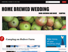 Tablet Screenshot of homebrewedwedding.wordpress.com