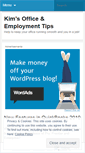 Mobile Screenshot of kimsofficetips.wordpress.com