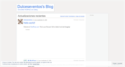 Desktop Screenshot of dulceseventos.wordpress.com