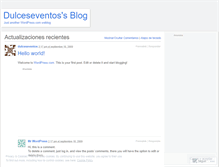 Tablet Screenshot of dulceseventos.wordpress.com