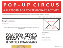 Tablet Screenshot of popupcircus.wordpress.com