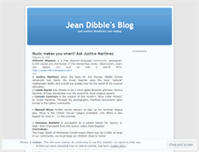 Tablet Screenshot of jeandibble.wordpress.com