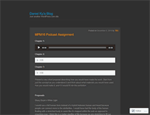 Tablet Screenshot of danielku20.wordpress.com