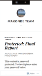 Mobile Screenshot of makondeteam.wordpress.com