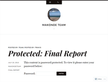 Tablet Screenshot of makondeteam.wordpress.com