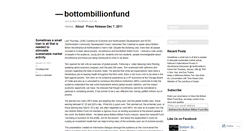 Desktop Screenshot of bottombillionfund.wordpress.com