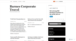 Desktop Screenshot of barnescorporatetravel.wordpress.com