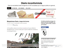 Tablet Screenshot of inconformista.wordpress.com