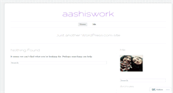 Desktop Screenshot of aashiswork.wordpress.com