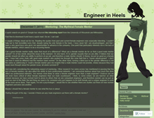 Tablet Screenshot of engineerinheels.wordpress.com