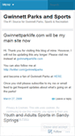 Mobile Screenshot of gwinnettparksandsports.wordpress.com