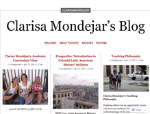 Tablet Screenshot of clarisamondejar.wordpress.com