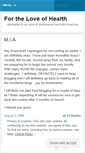 Mobile Screenshot of fortheloveofhealth.wordpress.com