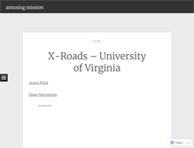 Tablet Screenshot of amusingmission.wordpress.com