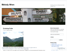 Tablet Screenshot of melodywren.wordpress.com