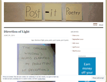 Tablet Screenshot of postitpoems.wordpress.com