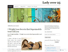 Tablet Screenshot of ladyover25.wordpress.com