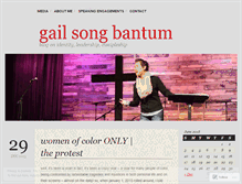Tablet Screenshot of gailsongbantum.wordpress.com