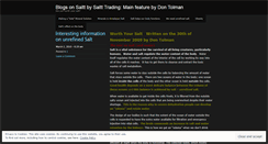 Desktop Screenshot of blogsonsaltt.wordpress.com