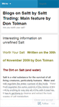 Mobile Screenshot of blogsonsaltt.wordpress.com
