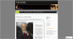 Desktop Screenshot of aojocerrado.wordpress.com