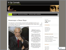 Tablet Screenshot of aojocerrado.wordpress.com