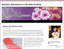 Tablet Screenshot of crazykrafty.wordpress.com
