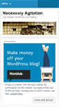 Mobile Screenshot of necessaryagitation.wordpress.com