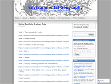 Tablet Screenshot of environmentalgeography.wordpress.com