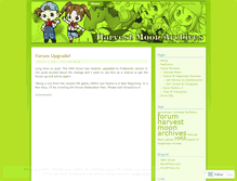 Tablet Screenshot of harvestmoonarchives.wordpress.com