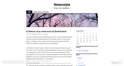 Desktop Screenshot of newcorpia.wordpress.com
