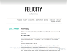 Tablet Screenshot of felicitymoore.wordpress.com