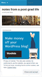 Mobile Screenshot of postgradnotes.wordpress.com