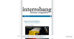 Desktop Screenshot of interrobanglitzine.wordpress.com