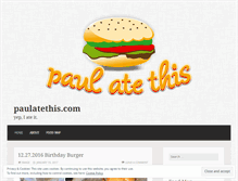 Tablet Screenshot of paulatethis.wordpress.com