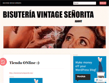 Tablet Screenshot of bisuteriavintagesenorita.wordpress.com