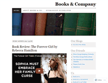 Tablet Screenshot of booksandcompany.wordpress.com