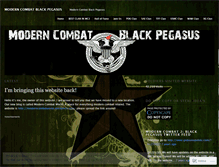 Tablet Screenshot of moderncombatblackpegasus.wordpress.com